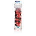 Fľaša na vodu s sitkom na ovocie, objem 500 ml, modrá