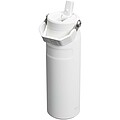 Fľaša na vodu s výklopnou slamkou 700 ml, biela