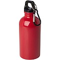 Fľaša na vodu z nehrdzavejúcej ocele s karabínou 400ml, červená