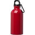 Fľaša na vodu z nehrdzavejúcej ocele s karabínou 400ml, červená
