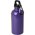 Fľaša na vodu z nerezovej ocele s karabínou 400 ml, fialová