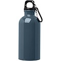 Fľaša na vodu z nerezovej ocele s karabínou 400 ml, modrosivá