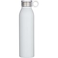Fľaša na vodu z recyklovanej nehrdzavejúcej ocele 650ml, biela