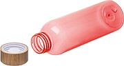 Fľaša s bambusovým viečkom 500 ml, červená