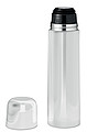 FUBSTER Lesklá nerezová termoska, objem 500 ml, matná strieborná