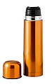 FUBSTER Lesklá nerezová termoska, objem 500 ml, oranžová