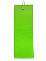 Golfový uterák na golf 40x50 cm, 450 g/m2, limetková
