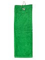 Golfový uterák na golf 40x50 cm, 450 g/m2, zelená