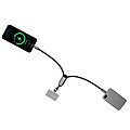 GOSTADIN Šnúrka na zápästie na mobil s nabíjacím káblom BrandCharger, gun metal