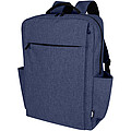 GRS recyklovaný batoh na notebook veľkosti 15” (38 cm), 15 l Libra, tmavomodrý melír