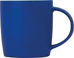 Gumovaný keramický hrnček, 300ml, modrý