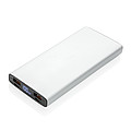 Hliníková 18W PD powerbanka 10 000 mAh, strieborná