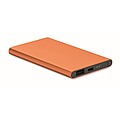 Hliníková powerbanka 4000mAh, oranžová
