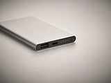 Hliníková powerbanka 4000mAh, strieborná
