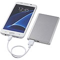 Hliníková powerbanka Pep 4000mAh, strieborná
