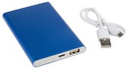 Hliníková powerbanka s kapacitou 4000 mAh v elegantnom kovovom puzdre, kráľovská modrá