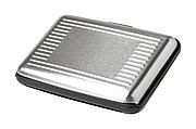 Hliníkový obal na karty s RFID ochranou, strieborný