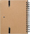 HORIXO Linkovaný zápisník so značkovacími lístkami a perom s čiernou náplňou, čierna