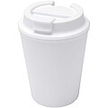 Hrnček Newport objemu 300 ml s dvojitou stenou, biela