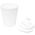 Hrnček Newport objemu 300 ml s dvojitou stenou, biela