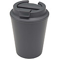 Hrnček Newport objemu 300 ml s dvojitou stenou, sivá