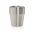 Hrnček s dvojitou stenou, 300 ml, recyklovaná oceľ, strieborný