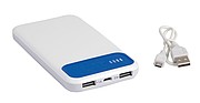 JAWA Plastová powerbanka s kapacitou 10000 mAh, biela/modrá