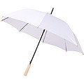 Jednofarebný dáždnik z recyklovaného PET, priemer 102 cm, biela