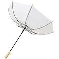 Jednofarebný dáždnik z recyklovaného PET, priemer 102 cm, biela