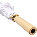 Jednofarebný dáždnik z recyklovaného PET, priemer 102 cm, biela
