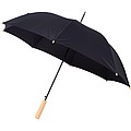 Jednofarebný dáždnik z recyklovaného PET, priemer 102 cm, čierna