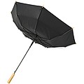 Jednofarebný dáždnik z recyklovaného PET, priemer 102 cm, čierna