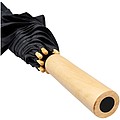 Jednofarebný dáždnik z recyklovaného PET, priemer 102 cm, čierna