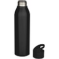 Jednostenná fľaša na vodu z recyklovanej nehrdzavejúcej ocele 650 ml, čierna