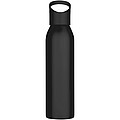Jednostenná fľaša na vodu z recyklovanej nehrdzavejúcej ocele 650 ml, čierna