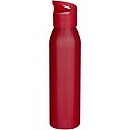 Jednostenná fľaša na vodu z recyklovanej nerezovej ocele 650ml, červená