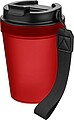 Jednostenný termohrnček so šnúrkou na zápästie 350 ml, červená