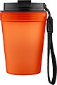 Jednostenný termohrnček so šnúrkou na zápästie 350 ml, oranžová