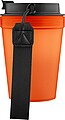 Jednostenný termohrnček so šnúrkou na zápästie 350 ml, oranžová
