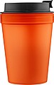 Jednostenný termohrnček so šnúrkou na zápästie 350 ml, oranžová