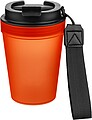 Jednostenný termohrnček so šnúrkou na zápästie 350 ml, oranžová