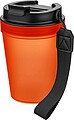 Jednostenný termohrnček so šnúrkou na zápästie 350 ml, oranžová