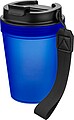 Jednostenný termohrnček so šnúrkou na zápästie 350 ml, tmavomodrá