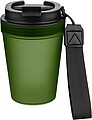 Jednostenný termohrnček so šnúrkou na zápästie 350 ml, tmavozelená