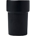 Kelímok s bambusovým povrchom 340ml, čierna