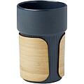 Kelímok s bambusovým povrchom 340ml, modrosivá