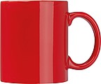 Keramický hrnček 300ml, vo vnútri biely, z vonku červený