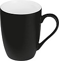 Keramický hrnček, 300ml, zvnútra biely, zvonku čierny