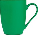 Keramický hrnček, 300ml, zvnútra biely, zvonku zelený