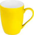 Keramický hrnček, 300ml, zvnútra biely, zvonku žltý
